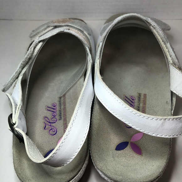 Silver and Gold Open-Toe Sandals with Adjustable Straps size 8 - Picture 5 of 9